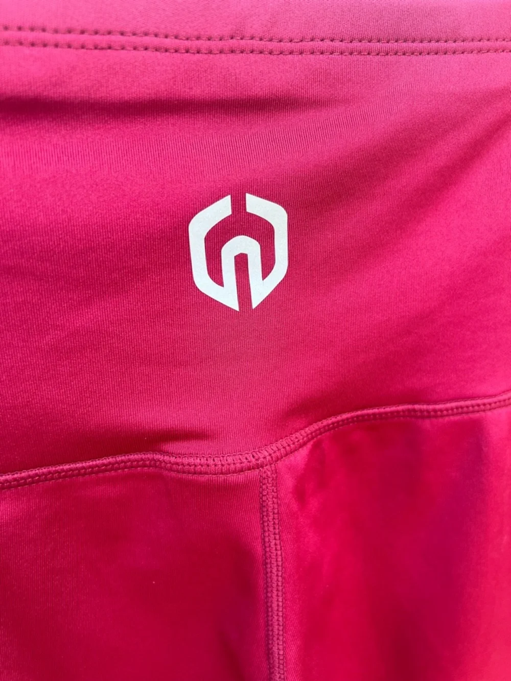 Bright Maroon Pocket Legging Small Athleisure NWOT High Waist Full Length Active